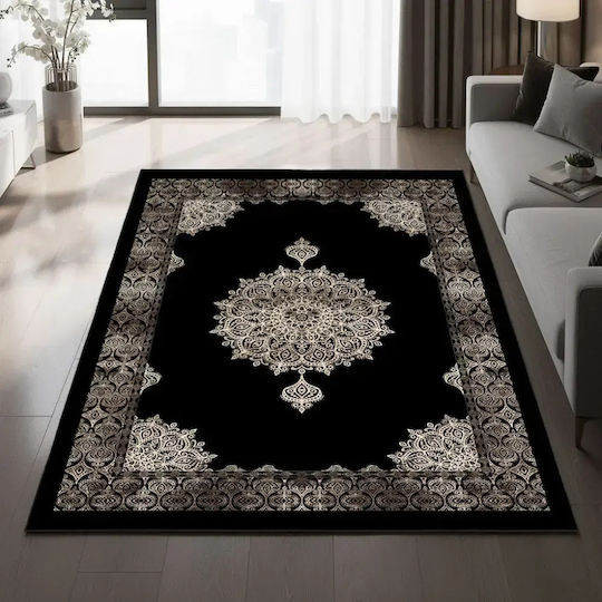 Conceptum Hypnose Eexfab Covor Rectangular Negru-Argintiu 100x200cm