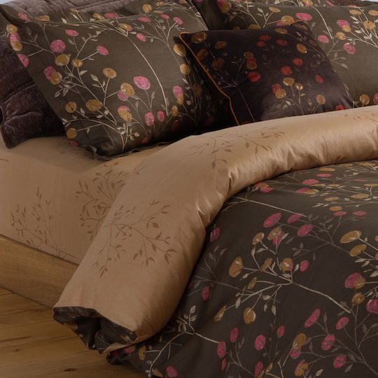 Nef-Nef Homeware Quilt with Microfiber Filling 240x230cm Audrey Grey