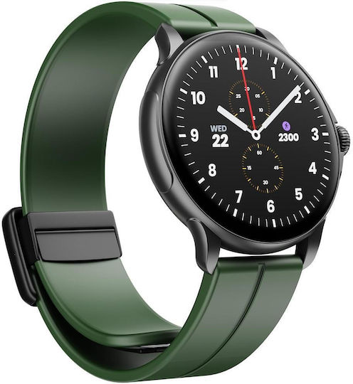HMD Watch X1 46 mm mit Herzfrequenzmesser (Grau-Grün)