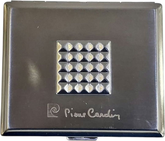 Metallisches Zigarettenetui Pierre Cardin Silber 10x8x2 cm 99202