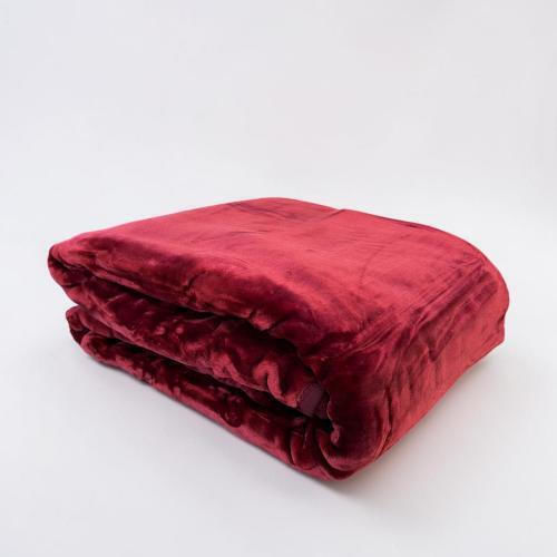Linea Home Beverly Pique Single Blanket 160x220cm Burgundy