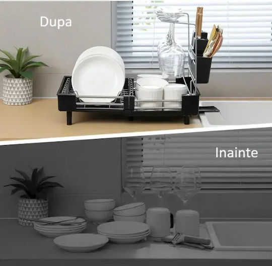 Scurgător pentru chiuvetă din Plastic Negru 34x38.5cm Scurgător pentru chiuvetă din Plastic Negru 34x38.5cm