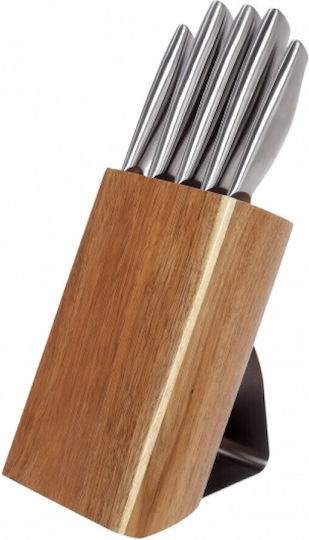 Cryspo Trio “soul Kitchen” Knife Set with Stainless Steel Base 5 Pieces