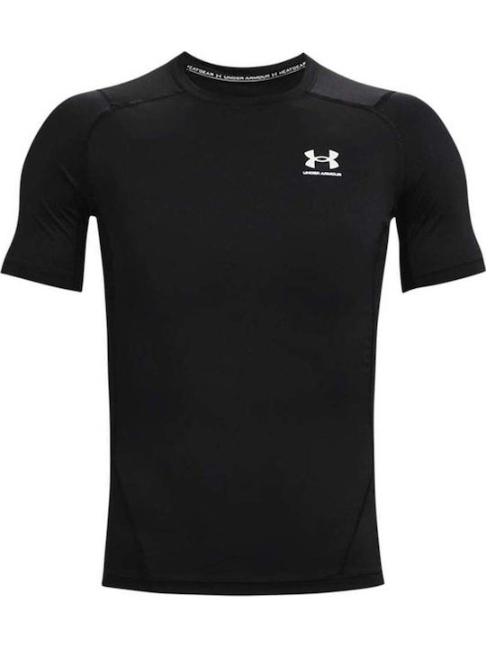 Under Armour Heatgear Bluza termica pentru barbati cu maneci scurte Compresie Negru