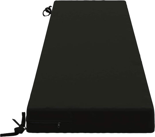 vidaXL Pernă pentru Bancă de Grădină Soest Neagră 2 Buc. 40x170 cm