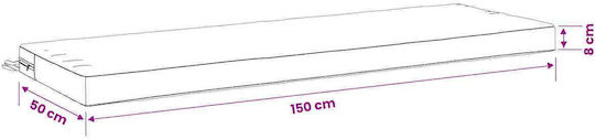 vidaXL Gartenbankkissen Soest Anthrazit 2 Stück 50 x 150 cm