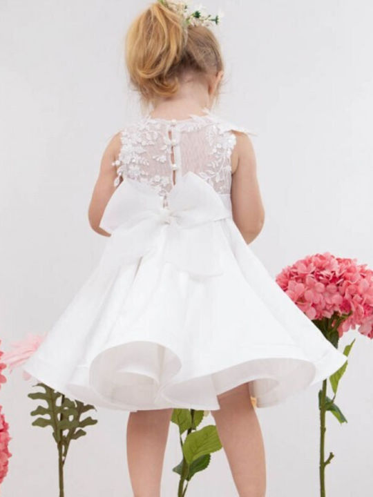 Bambolino Demi Weißes Gestricktes Taufkleid