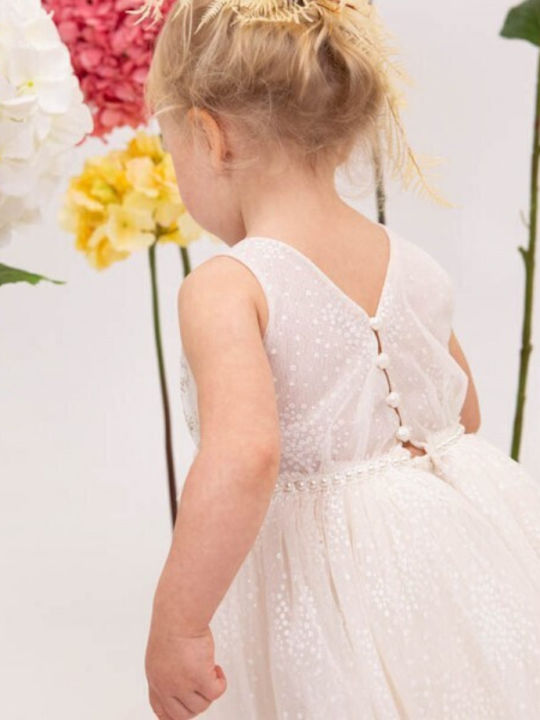 Bambolino Neraida Ecru Taufkleid