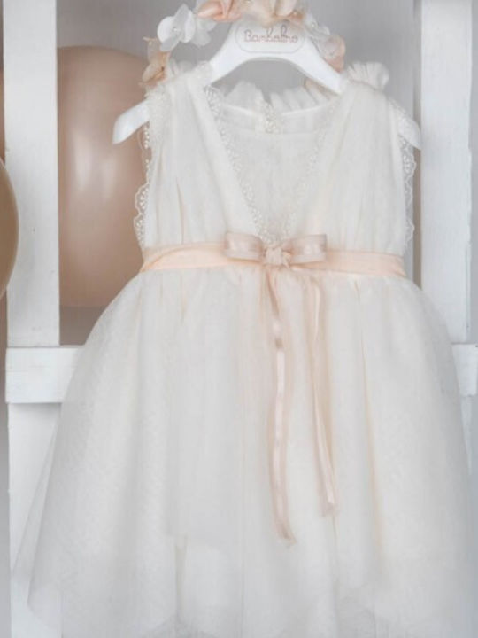 Bambolino Weißes Taufkleid aus Tüll