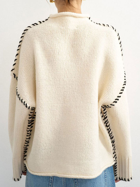 Topshop Women's Sweater Ivory Cream