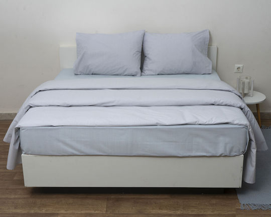 Viopros Σετ Υπέρδιπλο 4τμχ 160x200+25εκ. με Λάστιχο Γκρι Viopros Σετ Υπέρδιπλο 4τμχ 160x200+25εκ. με Λάστιχο Γκρι