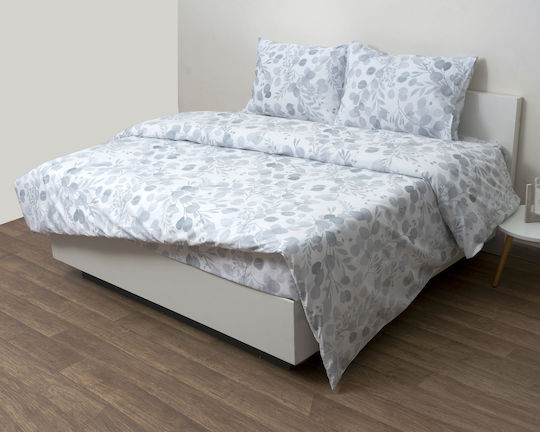 Viopros Σετ Μονό 3τμχ 100x200+25εκ. με Λάστιχο Γκρι Viopros Σετ Μονό 3τμχ 100x200+25εκ. με Λάστιχο Γκρι