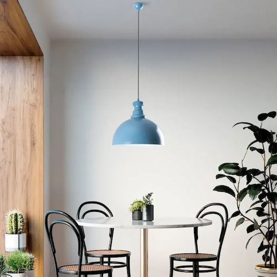 Opviq Kure Hängelampe Blau mit Fassung E27 40x40x134cm.