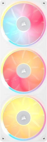 LX360 Unified Frame Case Fan (69.9 CFM) with RGB Lighting White