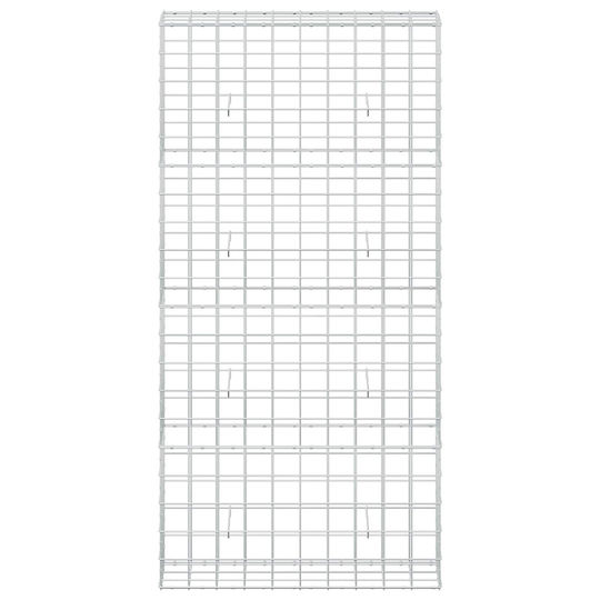 vidaXL Steel Gabion Basket for Garden Fence 10x10 cm Silver