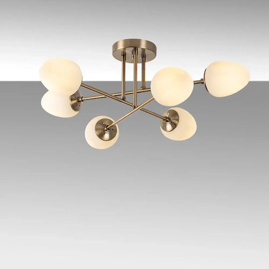 Opviq Camflo Ceiling Mount Light 81cm Yellow with Socket E14