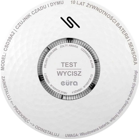 Eura Kohlenmonoxid-Detektor Rauchmelder