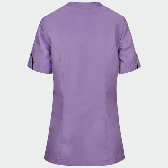 bwell Silvia Weibliche Medizinische Bluse Lila