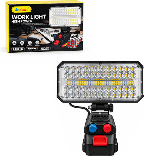 Andowl Rechargeable LED Work Light with Brightness up to 4200lm