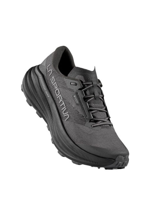 Prodigio Men's Trail Running Sport Shoes Waterproof with Gore-Tex Membrane Black / Reflective