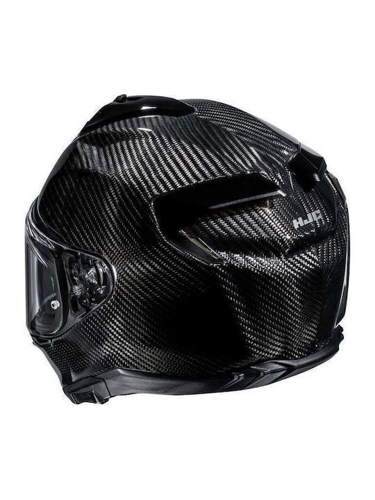 F72 Carbon Solid Black Full Face Motorcycle Helmet ECE 22.06 with Pinlock and Sun Visor