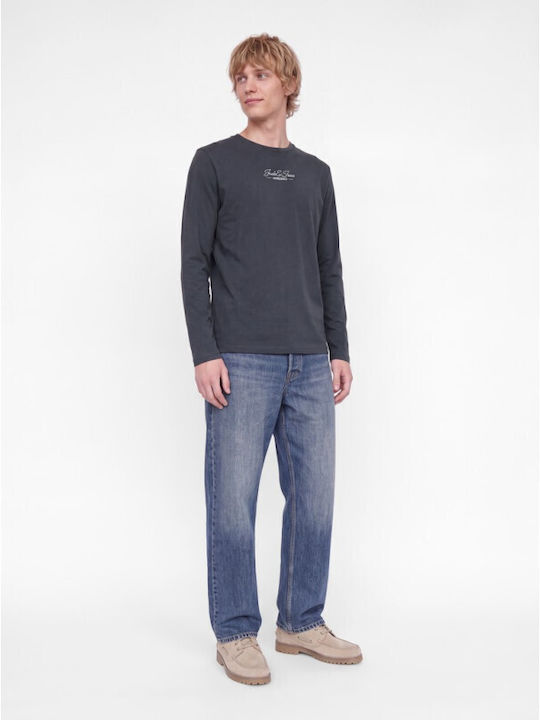 Jack & Jones Bluză Gri cu Mâneci Lungi