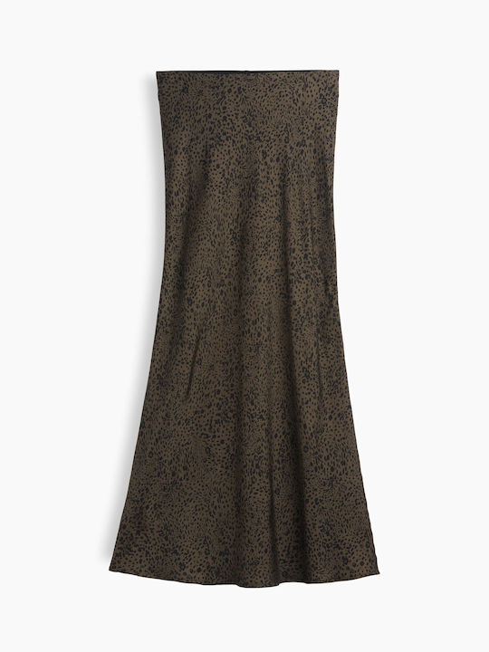 Maxi Φούστα Λεοπάρ Brown Leopard Print