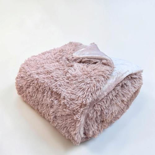 Linea Home Bettbezug Doppelbett 210x230cm Hairy Rosa