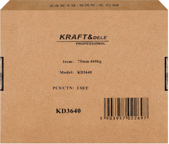 Kraft & Dele KD3640 Räder mit Bremse 4 Stück