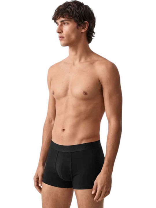 Trunks Herren-Boxershorts Schwarz 3er-Pack