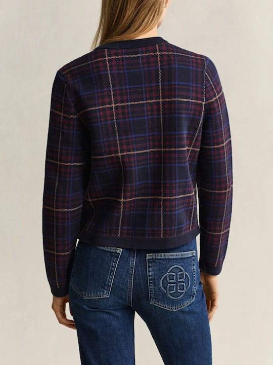 Gant Damen-Strickjacke mit Knöpfen Dunkelblau
