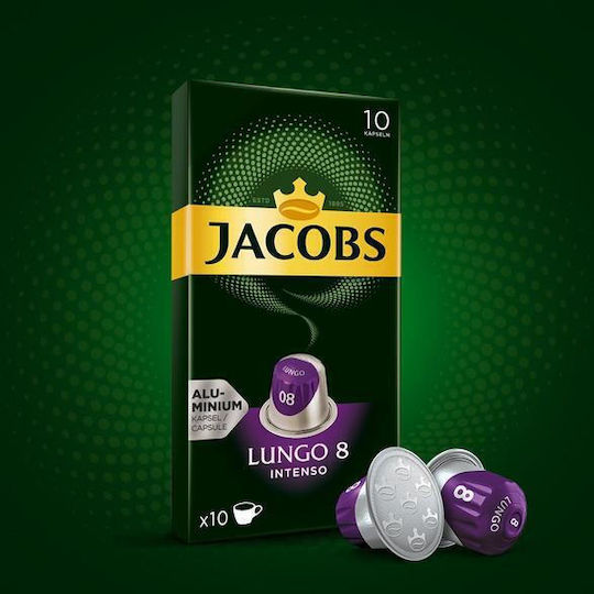 Jacobs JACOBS Lungo Intenso Kάψουλες Συμβατές Με Μηχανές Nespresso* 10τεμ