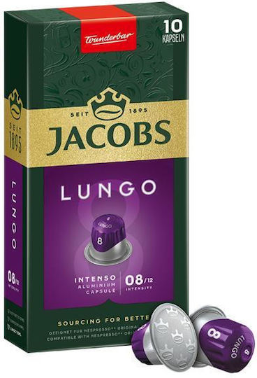 Jacobs JACOBS Lungo Intenso Kάψουλες Συμβατές Με Μηχανές Nespresso* 10τεμ