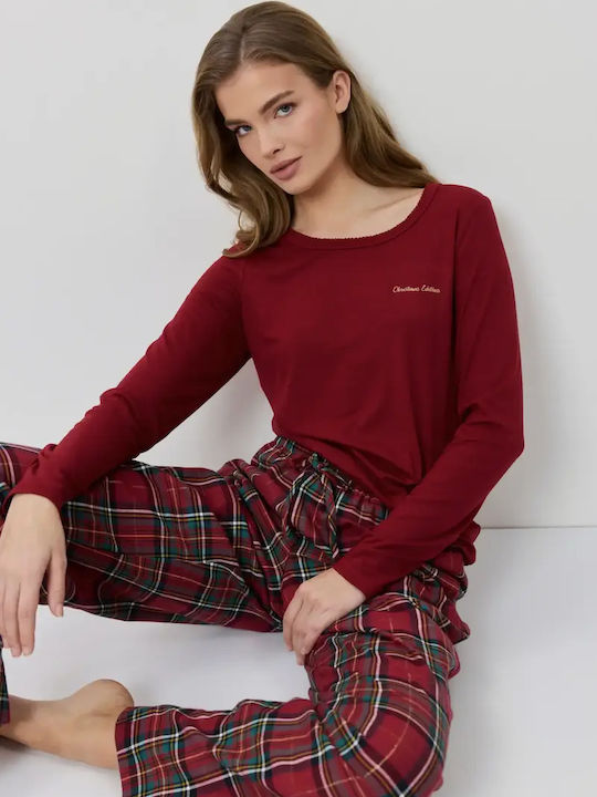 Aruelle Winter Women's Red Pyjama Set Chrissy
