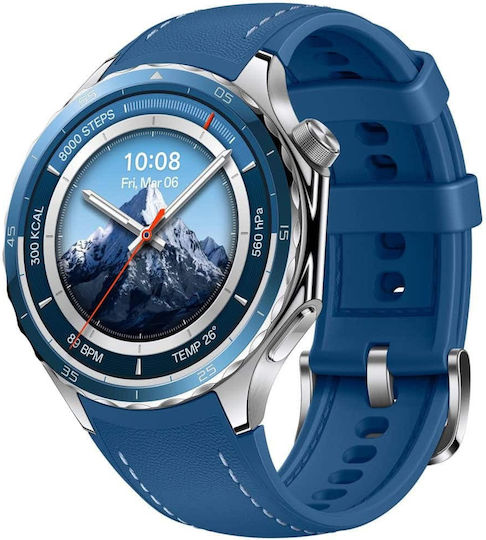 Oppo Watch X2 Titanium 46mm Αδιάβροχο με Παλμογράφο (Μπλε)
