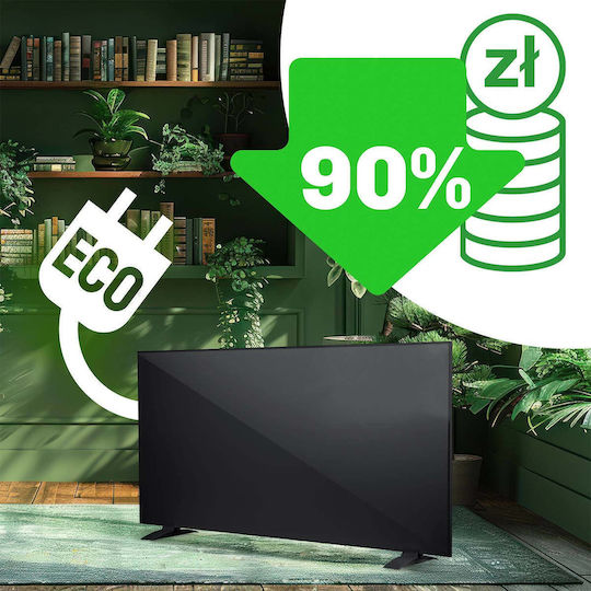 Berdsen Infrarot-Heizpaneel zur Wandmontage 1000 W Schwarz 120 × 60 cm