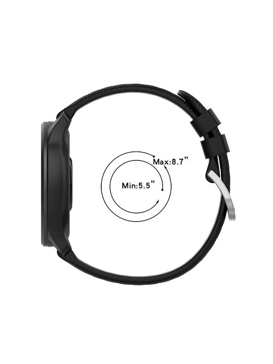 Garmin Vivoactive 4s 18 mm Силиконова Каишка за Часовник с Диаманти Бяла