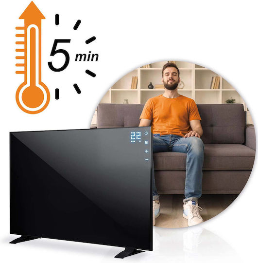 Berdsen Wall-Mounted Infrared Heating Panel 800W Black 100x60cm
