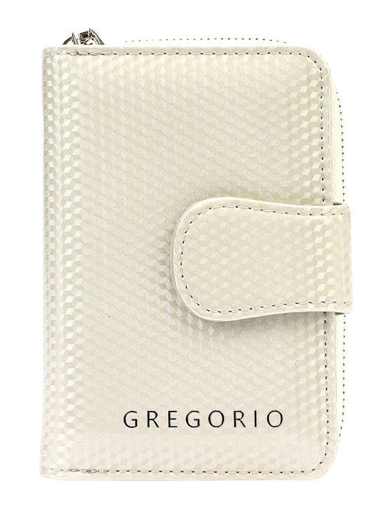 Beige Leather Women's Wallet with RFID