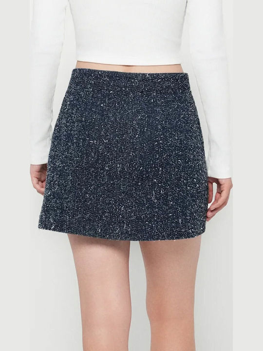 Only Дънково Пола Dark Blue Denim
