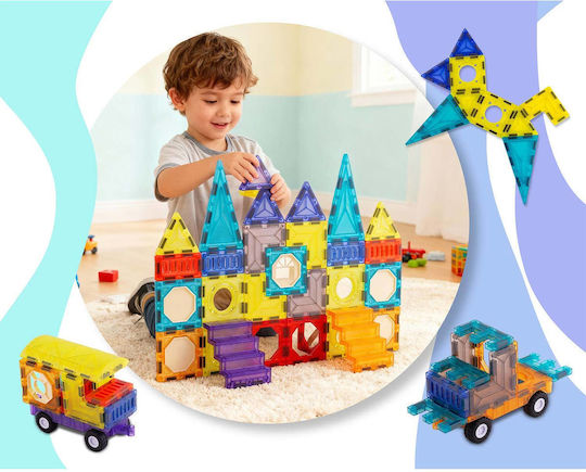 Joc Magnetic de Construcție pentru Copii de 3+ Ani