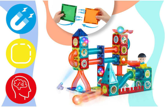Joc Magnetic de Construcție pentru Copii de 3+ Ani