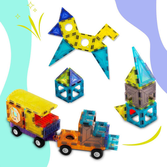 Joc Magnetic de Construcție pentru Copii de 3+ Ani