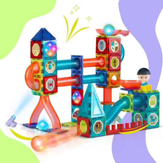 Joc Magnetic de Construcție pentru Copii de 3+ Ani