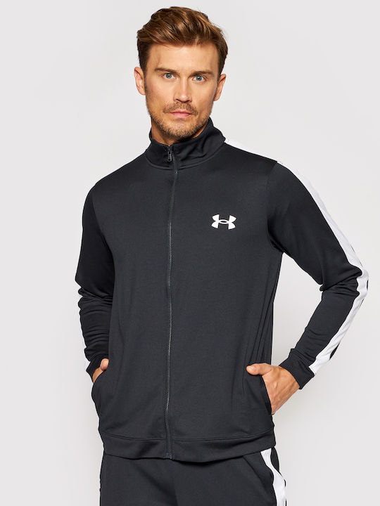 Emea Glossy Tracksuit Set With Jacket Without Elastic Black