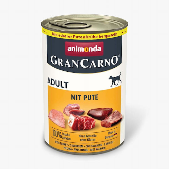 Grancarno Hrana Umedă Pentru Câini în Conservă Dietă Fără Cereale 12x400gr
