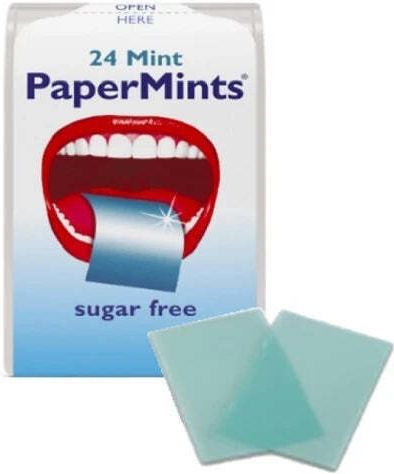 PaPerMints Sugar-Free Breath Strips & Mints for Bad Breath 24 Pieces