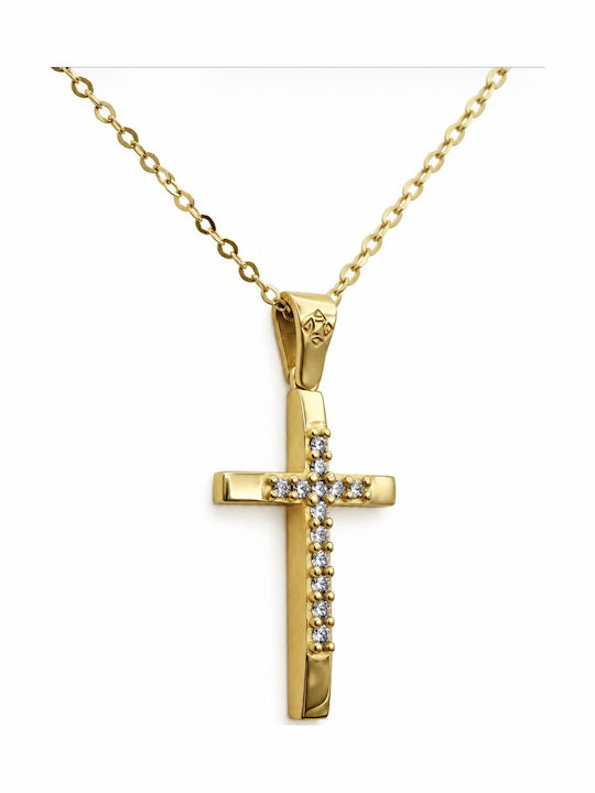 Kontopoulos 18K Gold Cross Without Chain