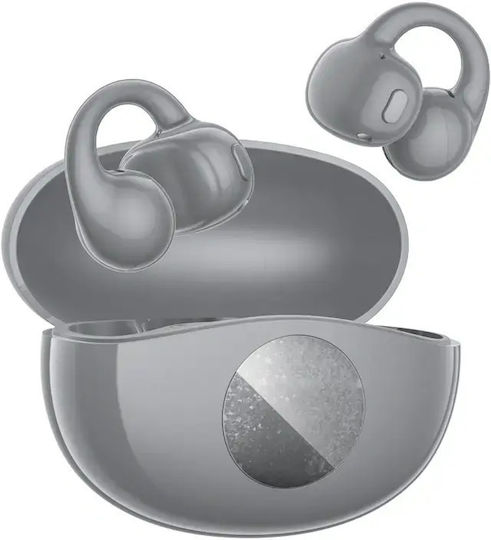 QCY Crossky C50i Open Ear Bluetooth Handsfree Headphones with Sweat Resistance and Charging Case Grey