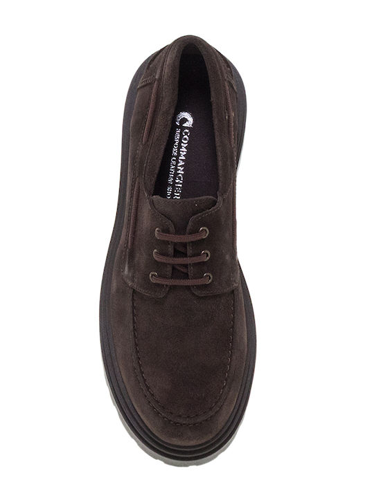 Δερμάτινα Γυναικεία Loafers σε Καφέ Χρώμα